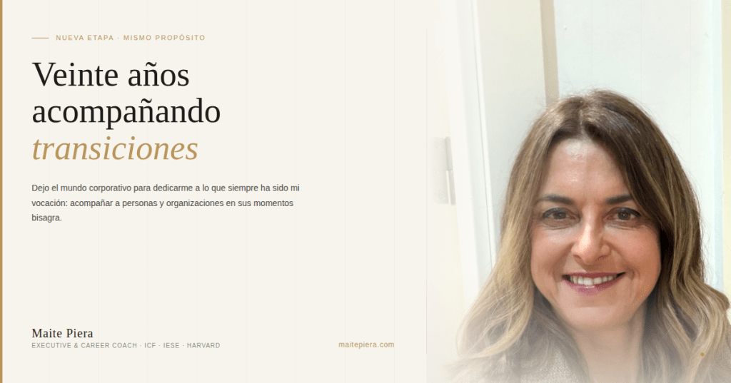 Veinte años acompañando transiciones. Y ahora, la&nbsp;mía.